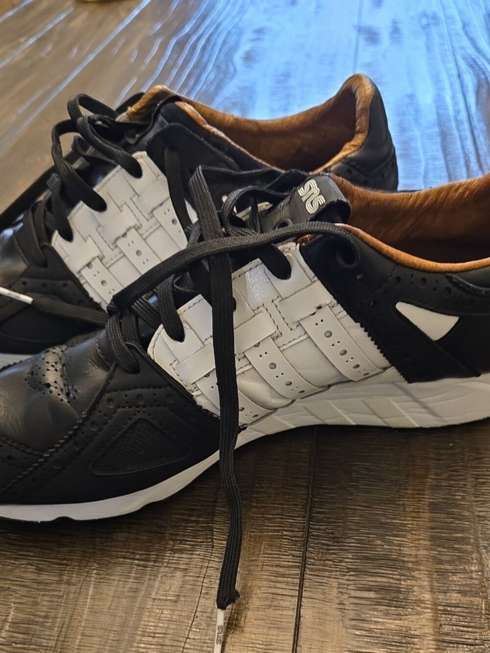 adidas Sneakersnstuff x EQT Running Guidance '93 Tee Time Black White Size 12 - Picture 10 of 12